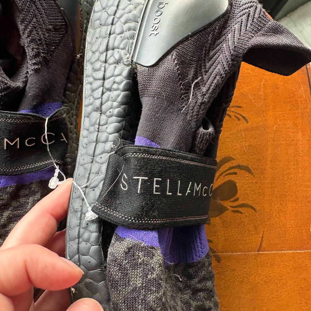 Adidas x Stella McCartney Ultraboost Slip On Knit Sneakers Gray Purple Size 9.5 - Picture 6 of 8